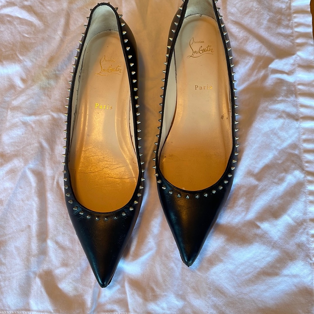 Christian Louboutin spiked flats